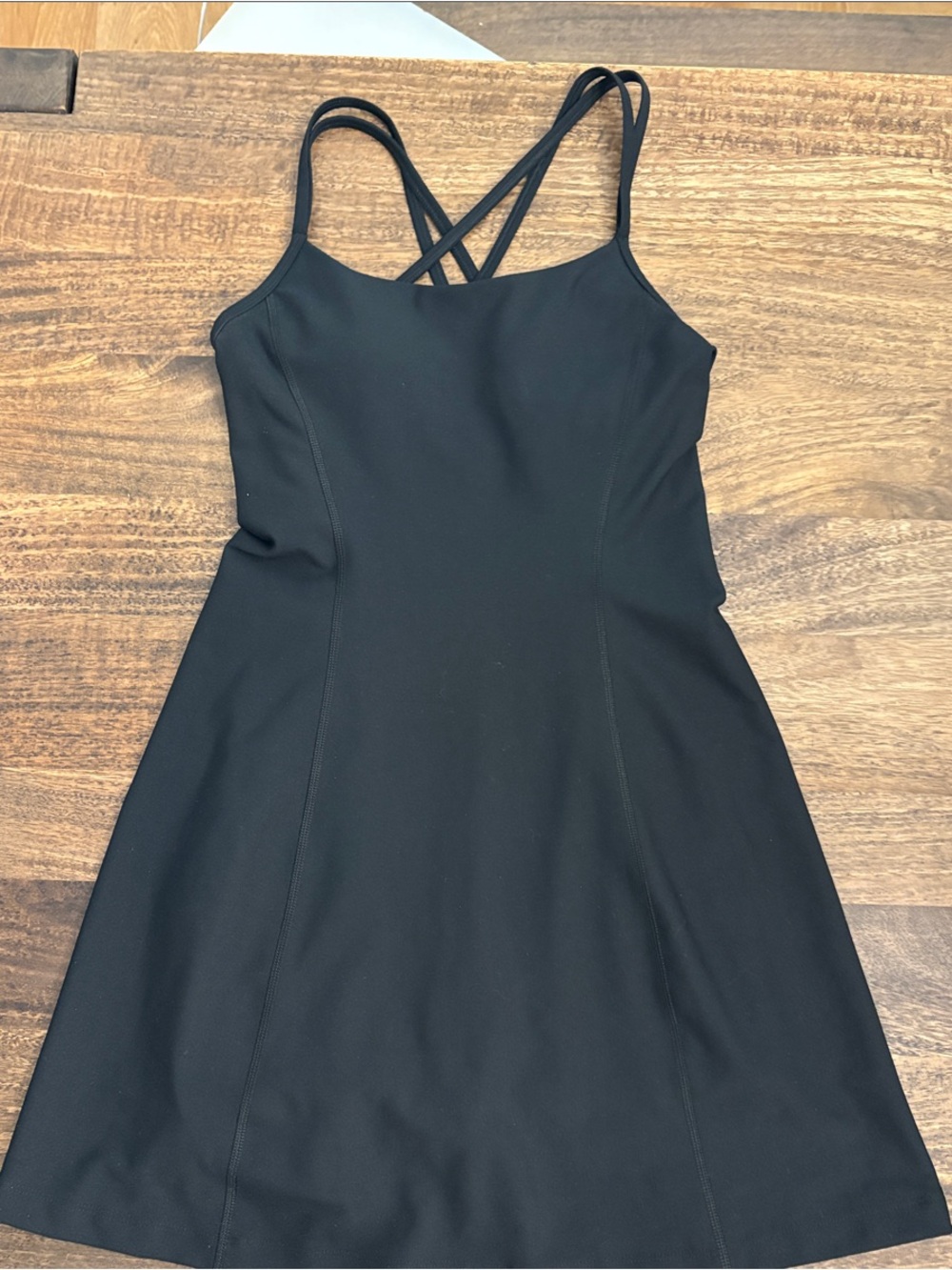 Abercrombie & Fitch Black Mini Dress with Crisscross Straps